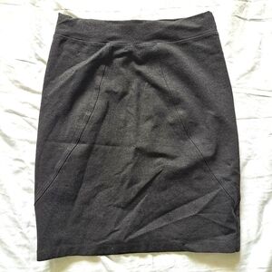 Vivian Wong | Grey stretchy women's semi casual pencil skirt